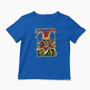 Tricou Poker Joker - Copii-Albastru Regal